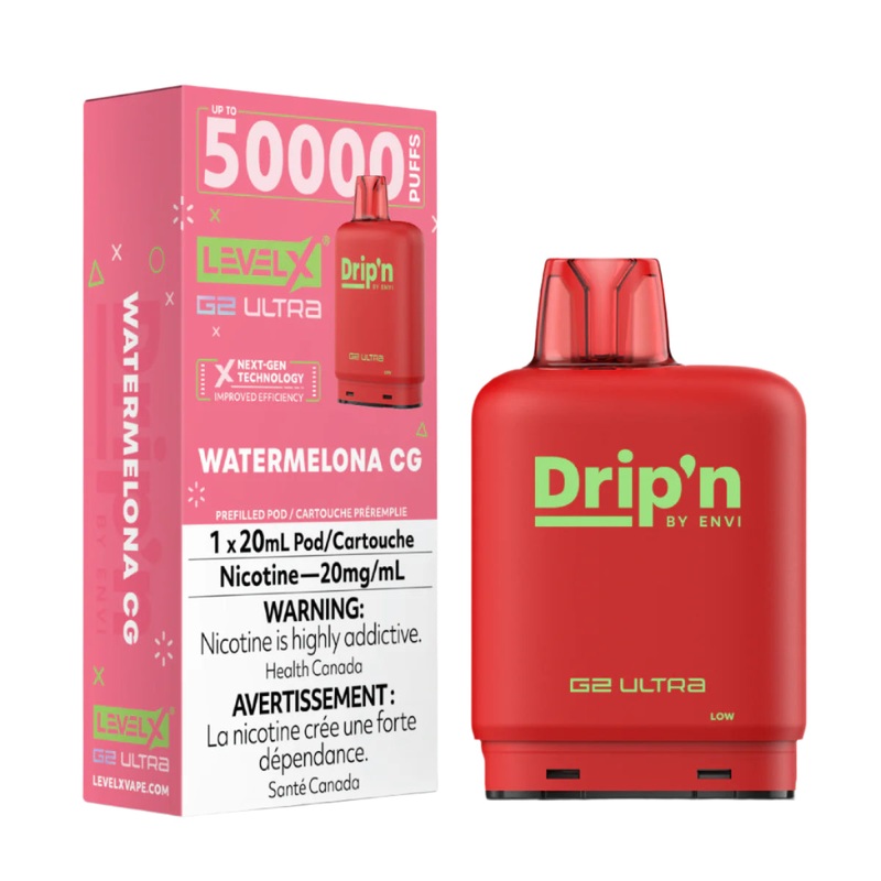 Drip’n Level X G2 Ultra 50k – Watermelona CG