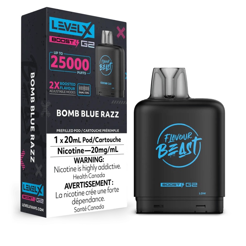 Level X Boost G2 25K Flavour Beast – Bomb Blue Razz
