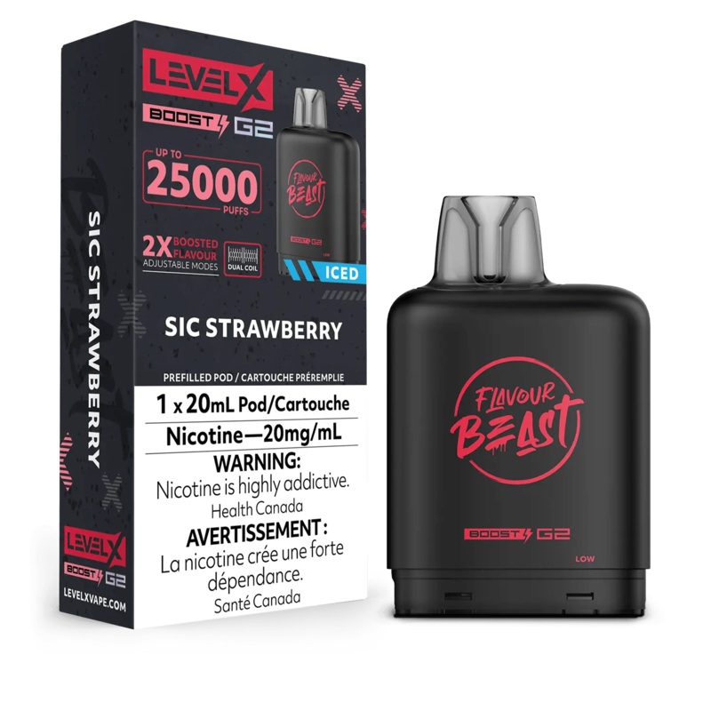 Level X Boost G2 25K Flavour Beast – Sic Strawberry Iced