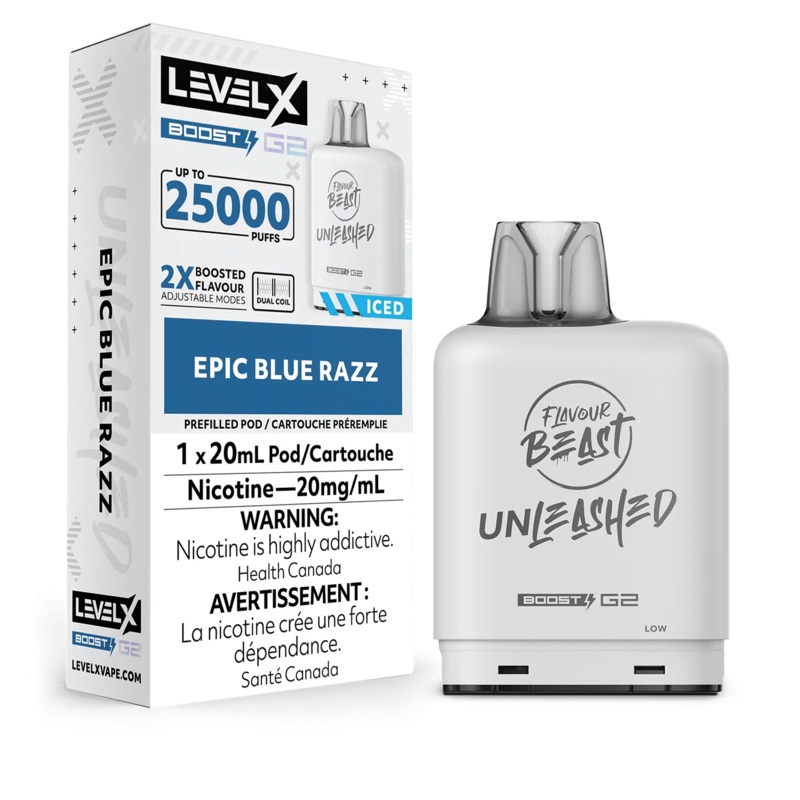 Level X Boost G2 25K Unleashed – Epic Blue Razz