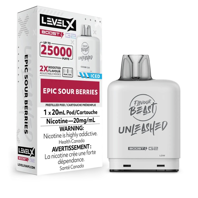 Level X Boost G2 25K Unleashed – Epic Sour Berries