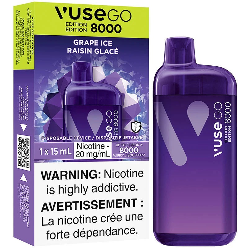 Vuse Go 8000 – Grape Ice|20MG