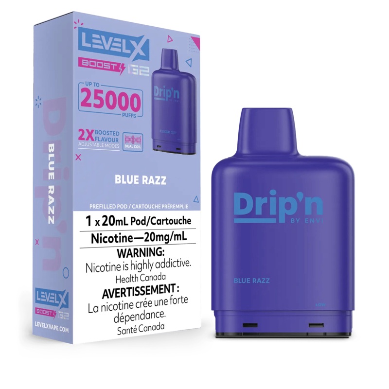 Drip’n Level X Boost G2 25K – Blue Razz