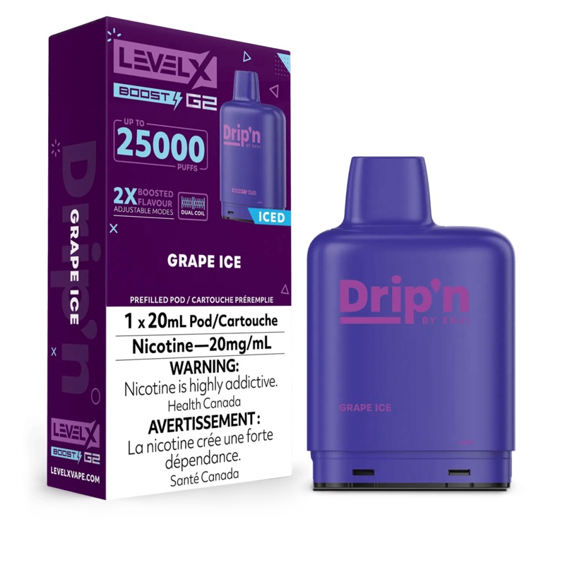 Drip’n Level X Boost G2 25K – Grape Ice