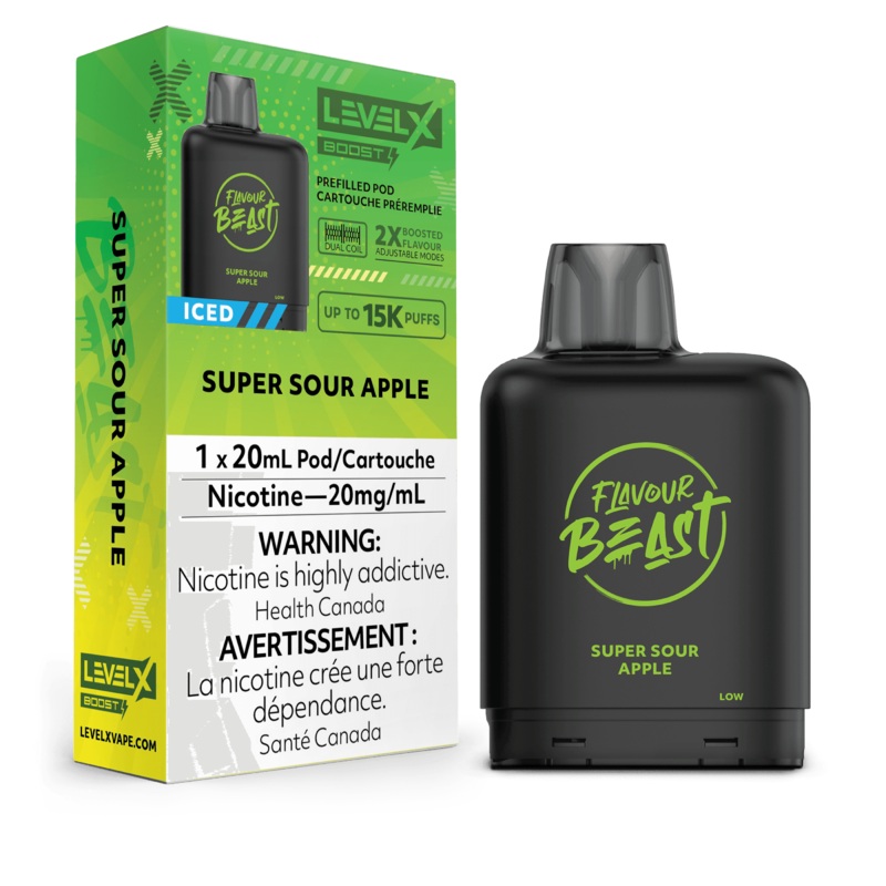 Level X Boost G2 25K Flavour Beast – Super Sour Apple Iced