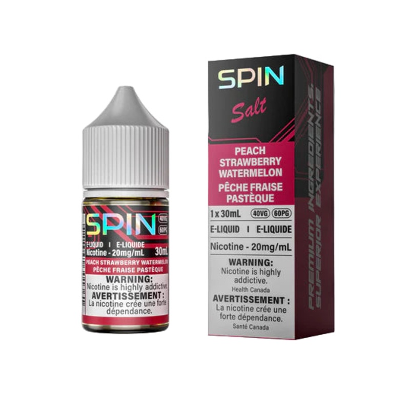 SPIN – Peach Strawberry Watermelon 30 ml Salt