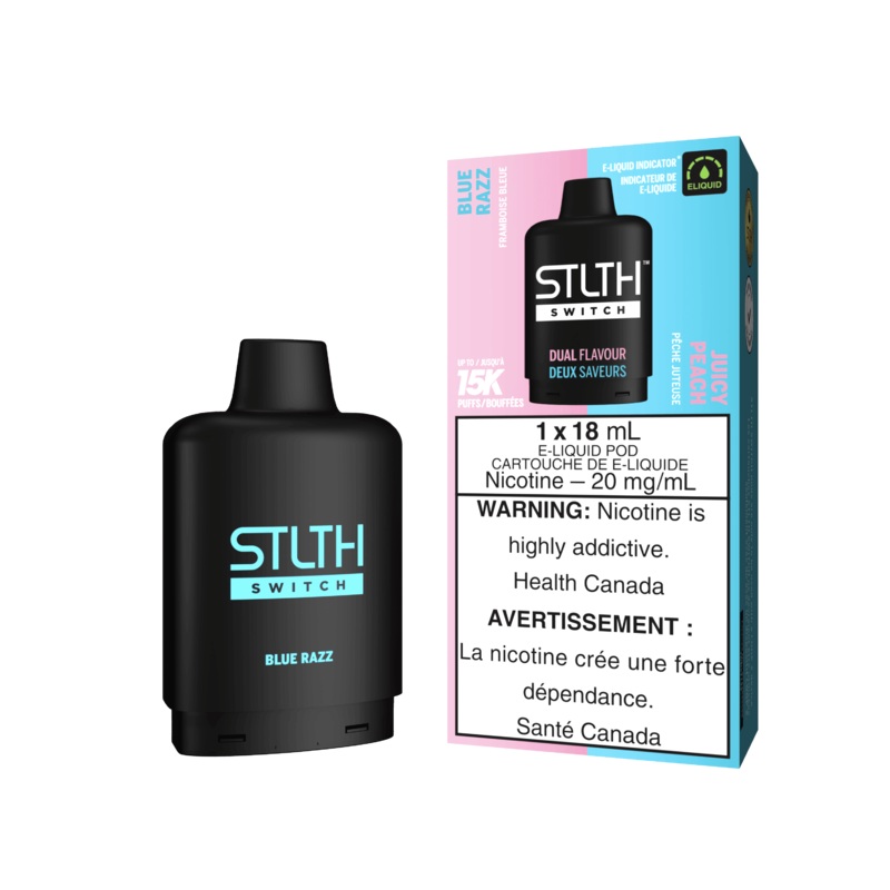 STLTH Switch – Blue Razz & Juicy Peach