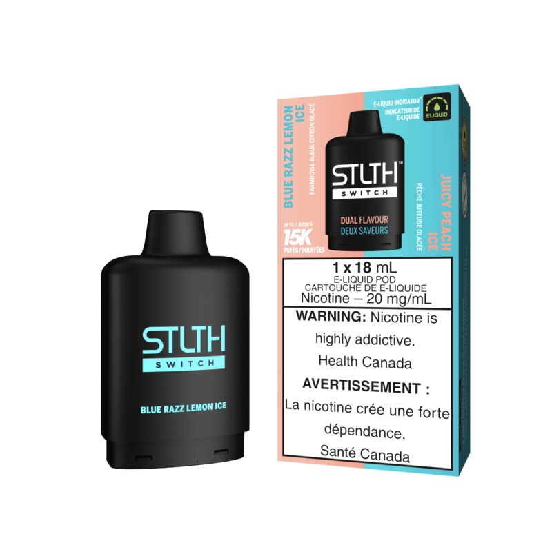 STLTH Switch – Blue Razz Lemon Ice & Juicy Peach Ice