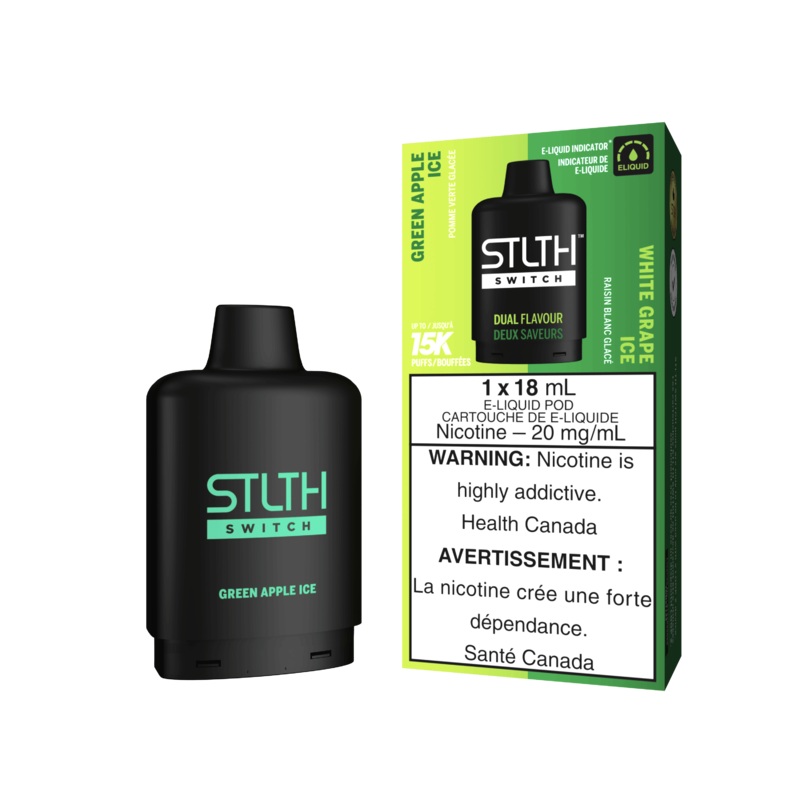 STLTH Switch – Green Apple Ice & White Grape Ice