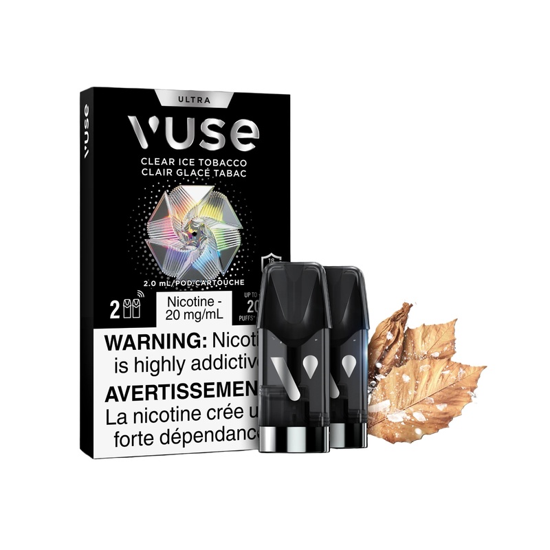 Vuse Ultra Pods – Clear Ice Tobacco (PROV)