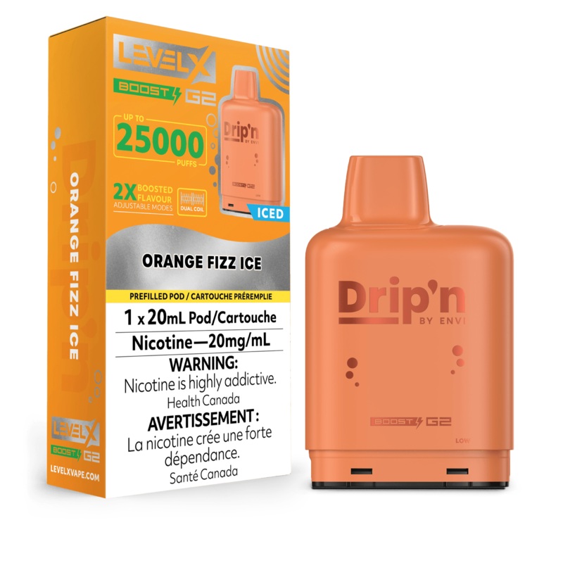 Drip’n Level X Boost G2 25K – Orange Fizz Ice
