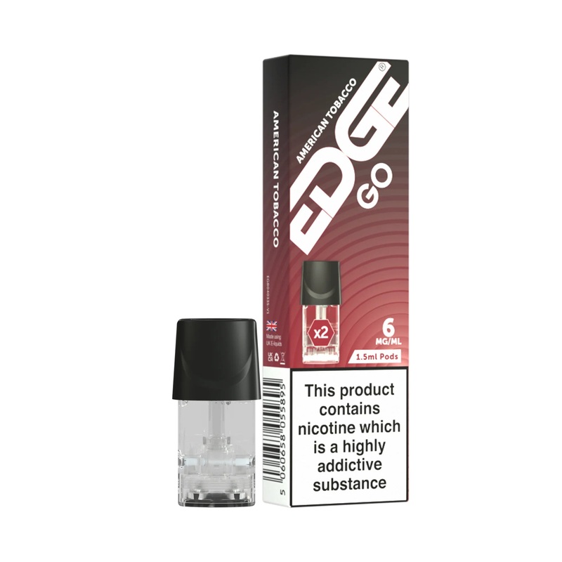 EDGE GO Prefilled Vape Pods – American Tobacco – Pack of 2