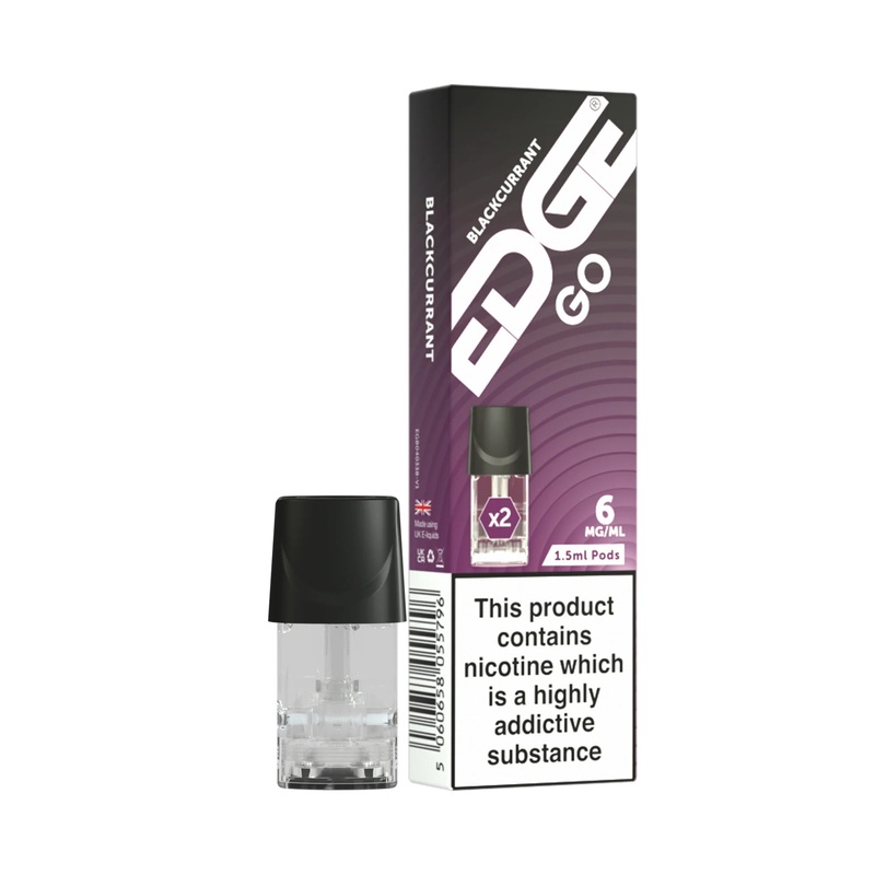 EDGE GO Prefilled Vape Pods – Blackcurrant – Pack of 2