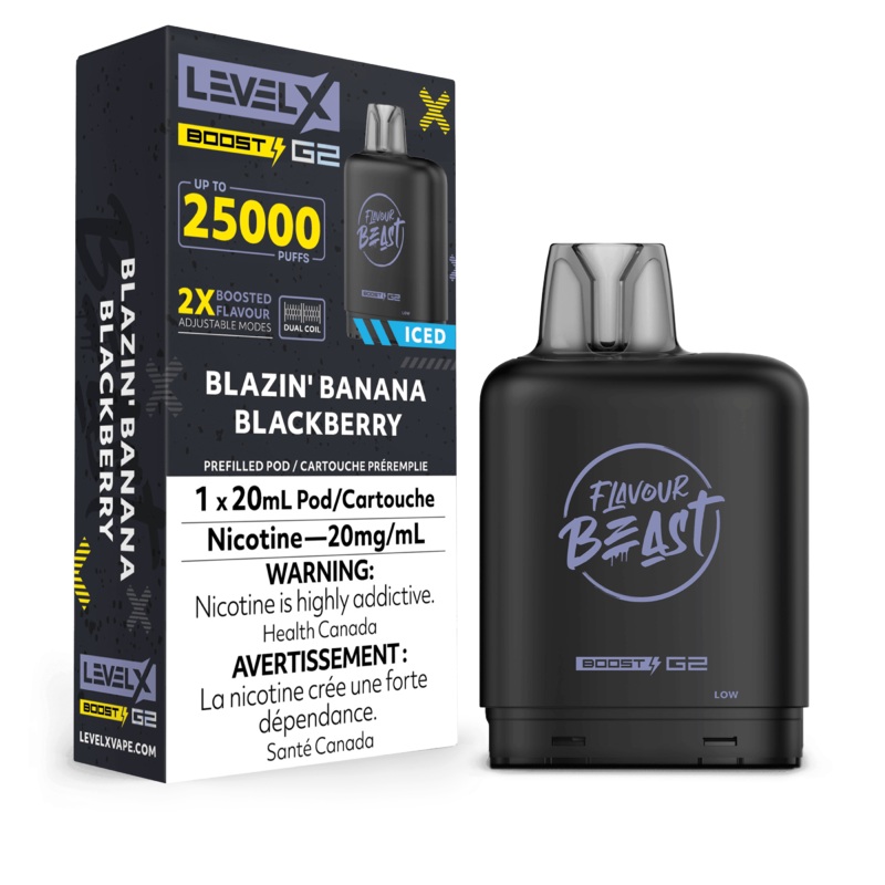 Level X Boost G2 25K Flavour Beast – Blazin Banana Blackberry