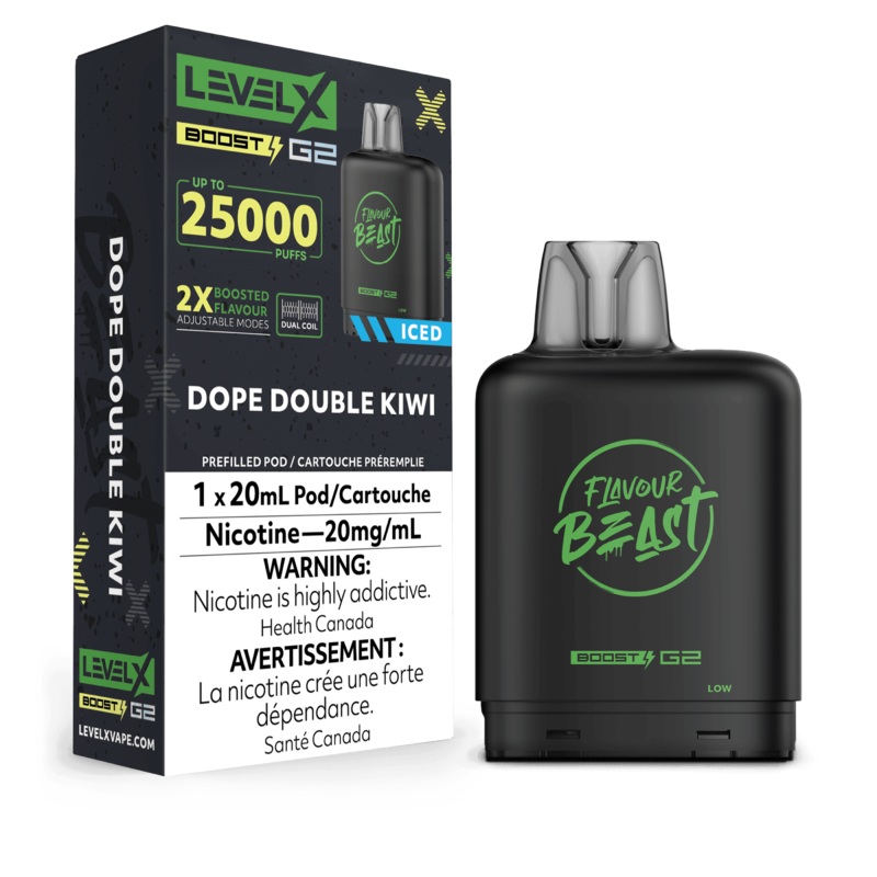 Level X Boost G2 25K Flavour Beast – Dope Double Kiwi
