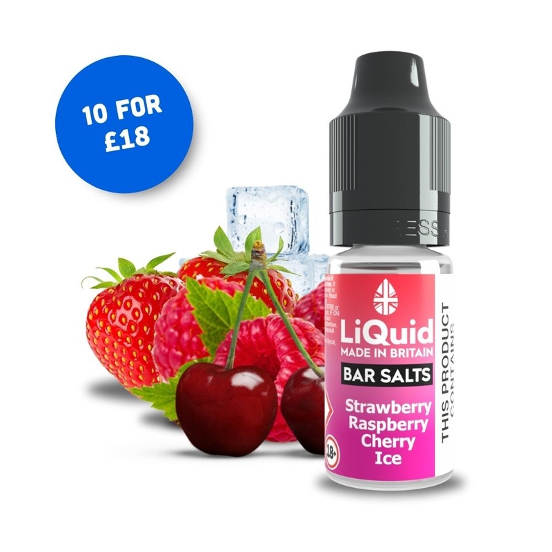 Strawberry, Raspberry & Cherry – Nicotine Salt Vape Juice