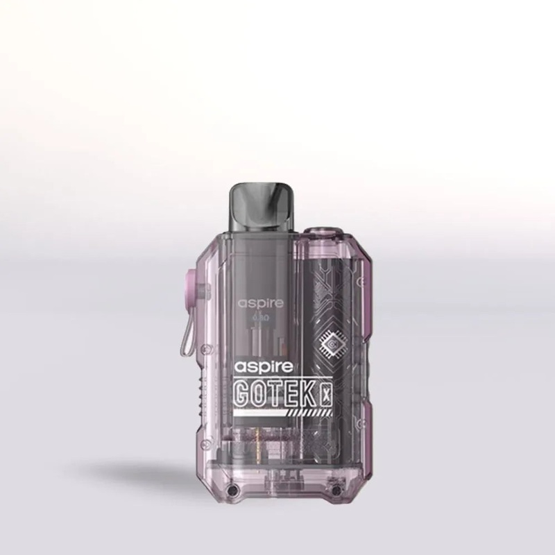 Aspire Gotek X Pod Vape Kit|Lavender|Translucent Black|Transparent|Translucent Pink|Violet|Orange|Green|Translucent Amber|Translucent Royal Blue|Yellow