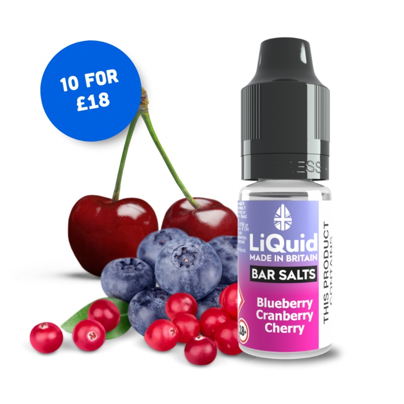 Blueberry Cranberry Cherry – Nicotine Salt Vape Juice