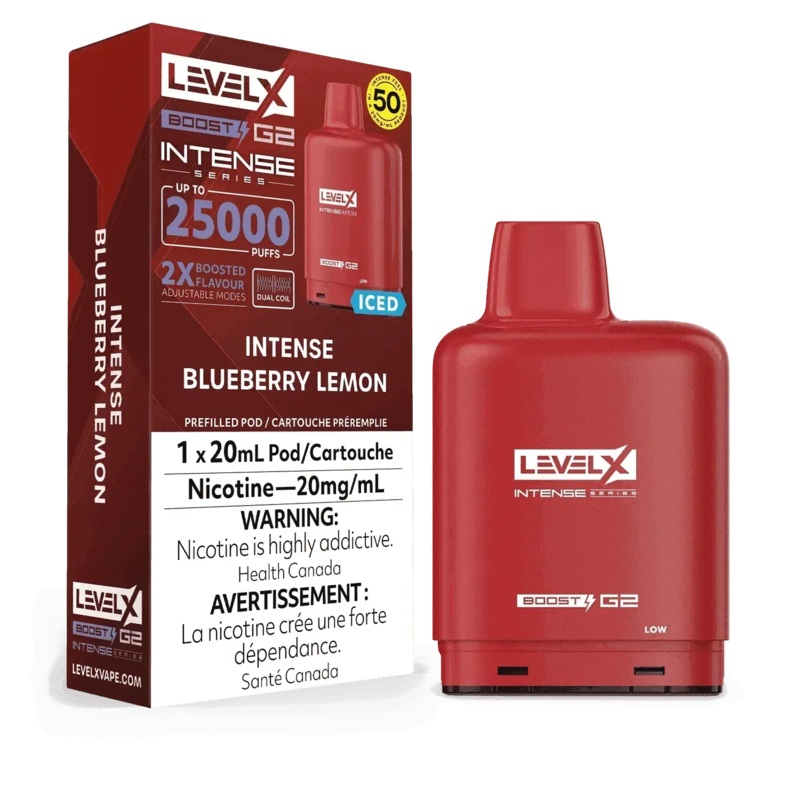 Level X Boost G2 25K Intense – Blueberry Lemon