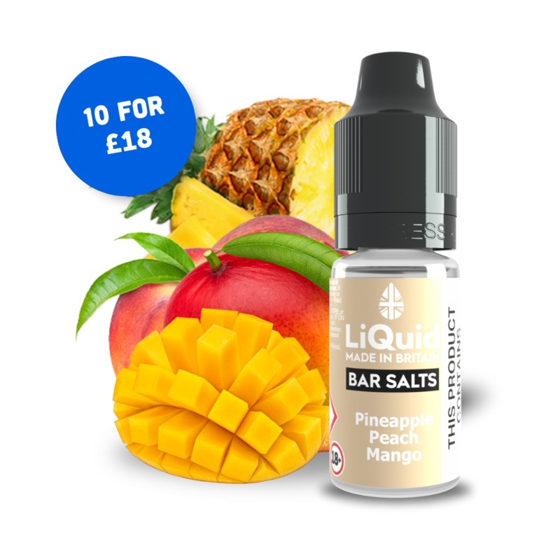 Pineapple, Peach & Mango – Nicotine Salt Vape Juice