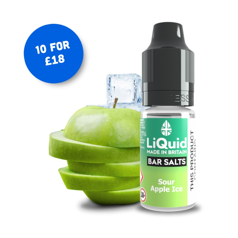 Sour Apple Ice – Nicotine Salt Vape Juice