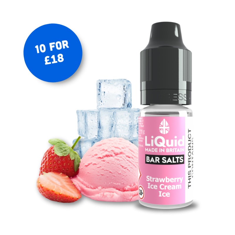Strawberry Ice Cream Ice – Nicotine Salt Vape Juice