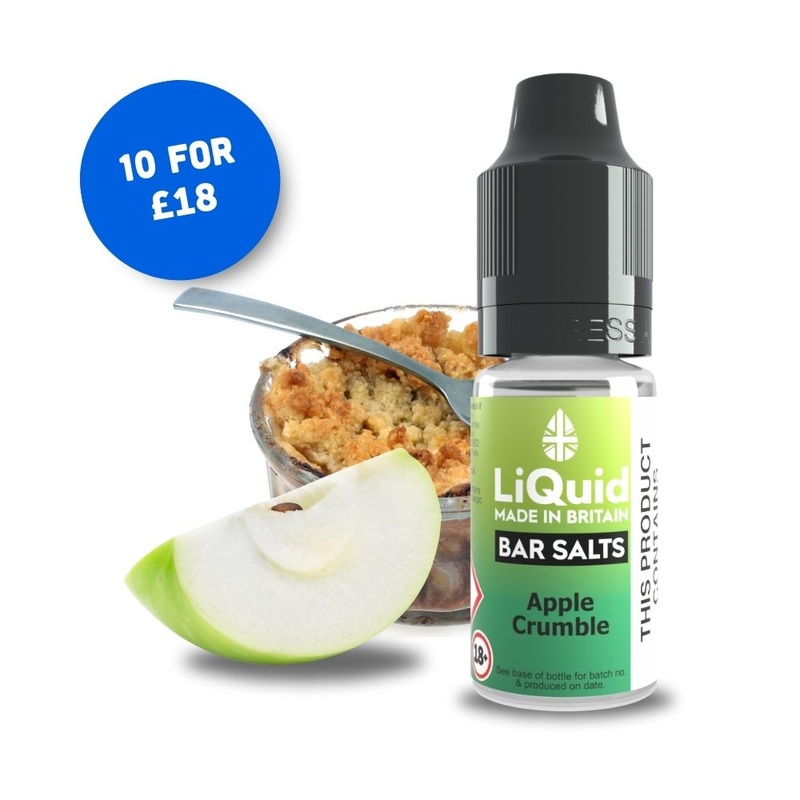Apple Crumble – Nicotine Salt Vape Juice