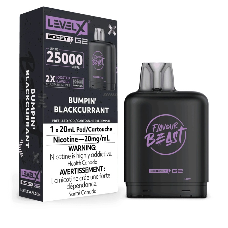 Level X Boost G2 25K Flavour Beast – Bumpin’ Blackcurrant