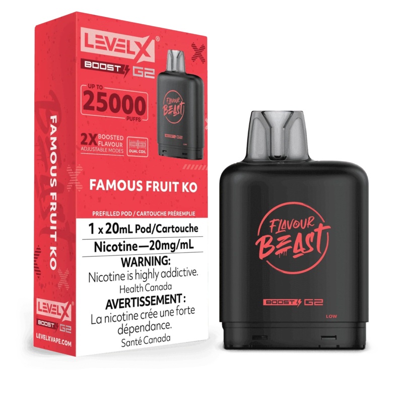 Level X Boost G2 25K Flavour Beast – Famous Fruit KO