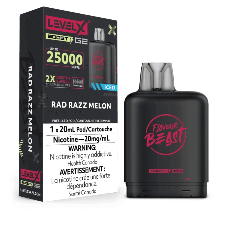 Level X Boost G2 25K Flavour Beast – Rad Razz Melon