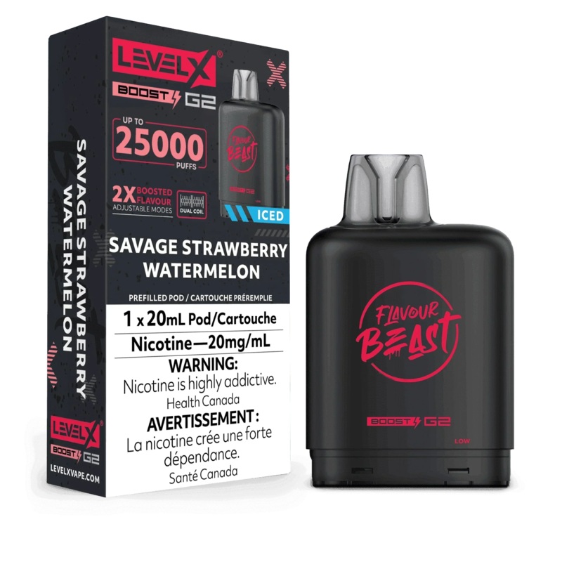 Level X Boost G2 25K Flavour Beast – Savage Strawberry Watermelon