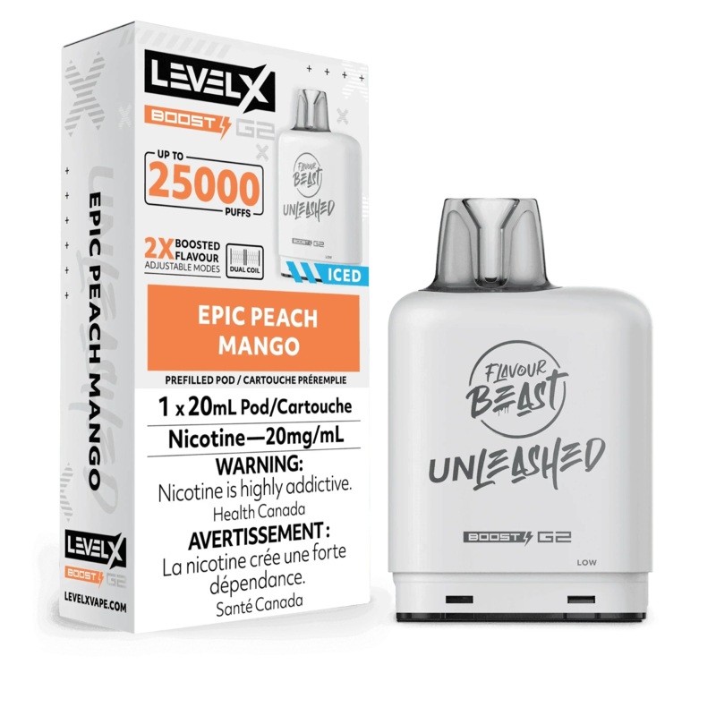 Level X Boost G2 25K Unleashed – Epic Peach Mango
