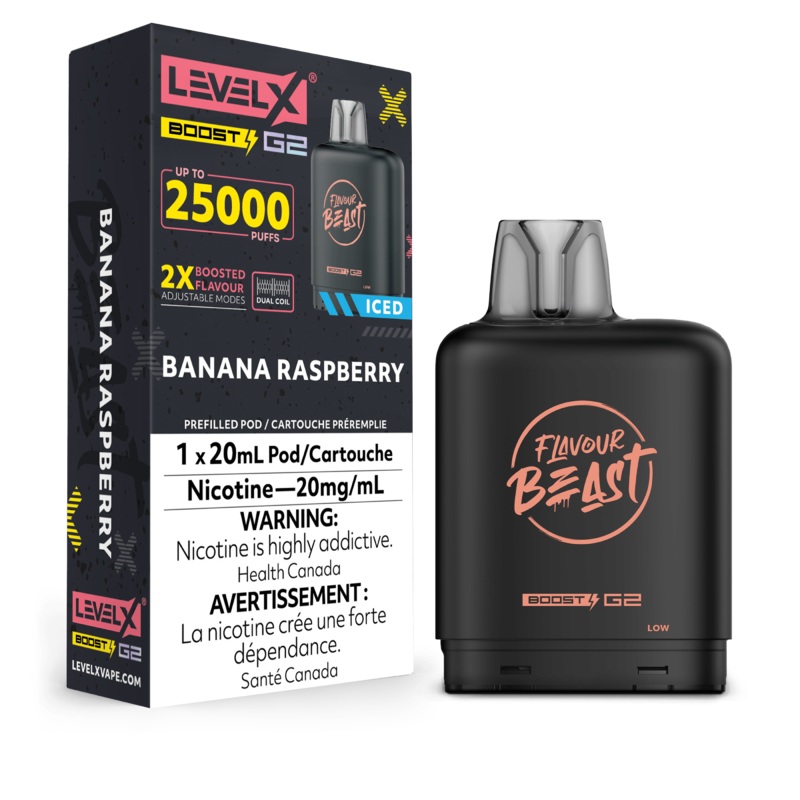 Level X Boost G2 25K Flavour Beast – Banana Raspberry Ice