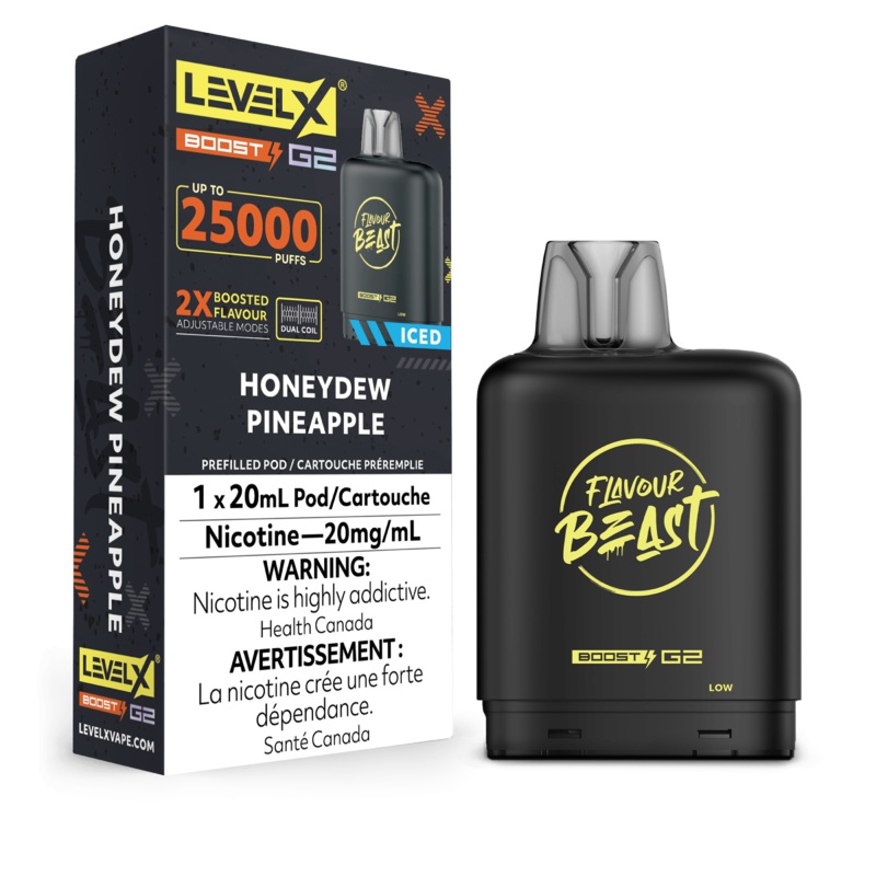 Level X Boost G2 25K Flavour Beast – Honeydew Pineapple Ice