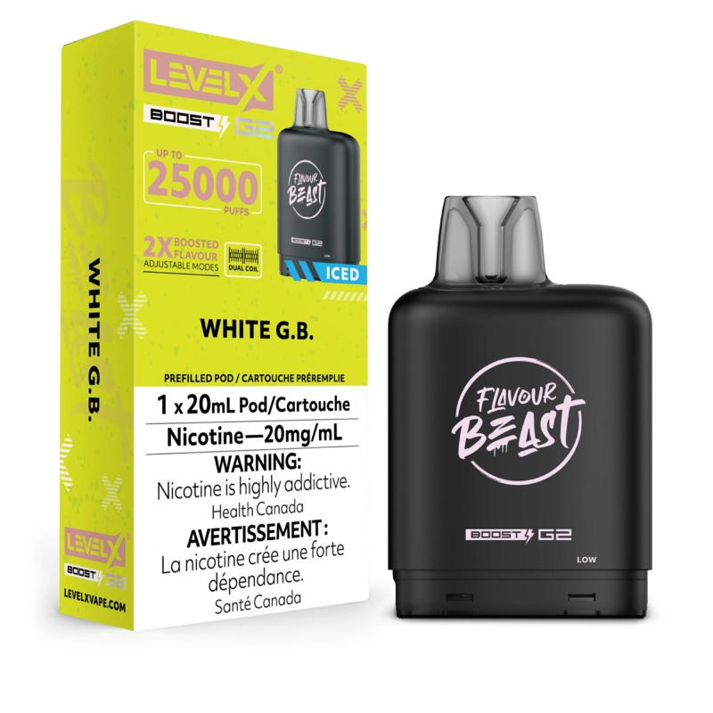 Level X Boost G2 25K Flavour Beast – White G.B Ice