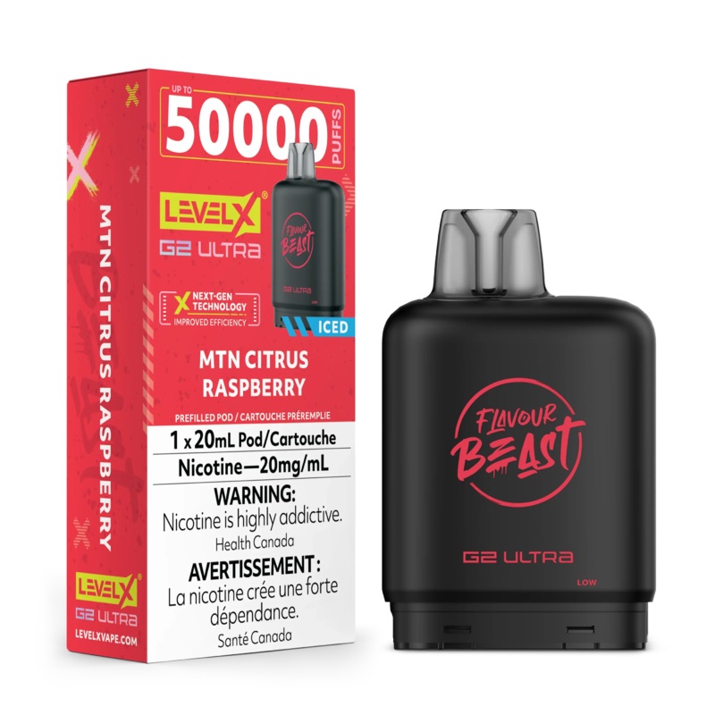 Level X G2 Ultra 50K – MTN Citrus Raspberry Iced