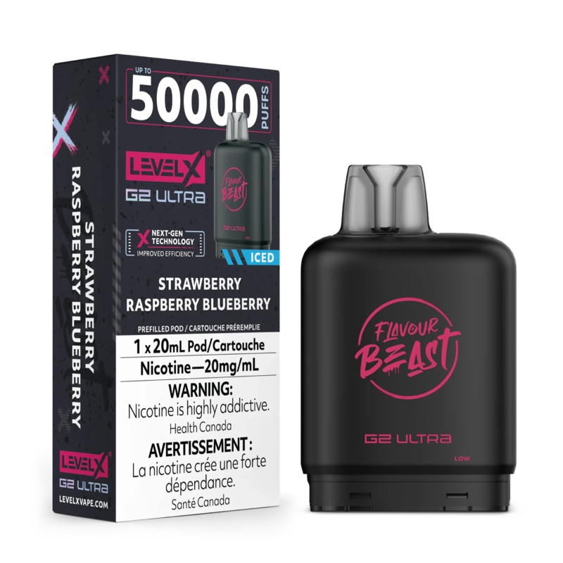 Level X G2 Ultra 50K – Strawberry Raspberry Blueberry Iced
