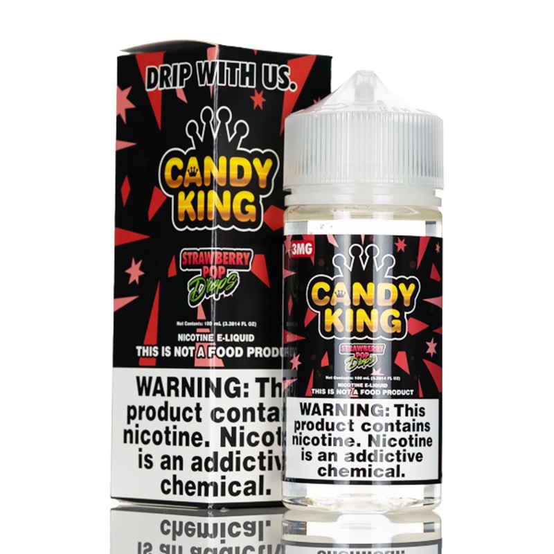Candy King – Strawberry Pop Drops – 100ml