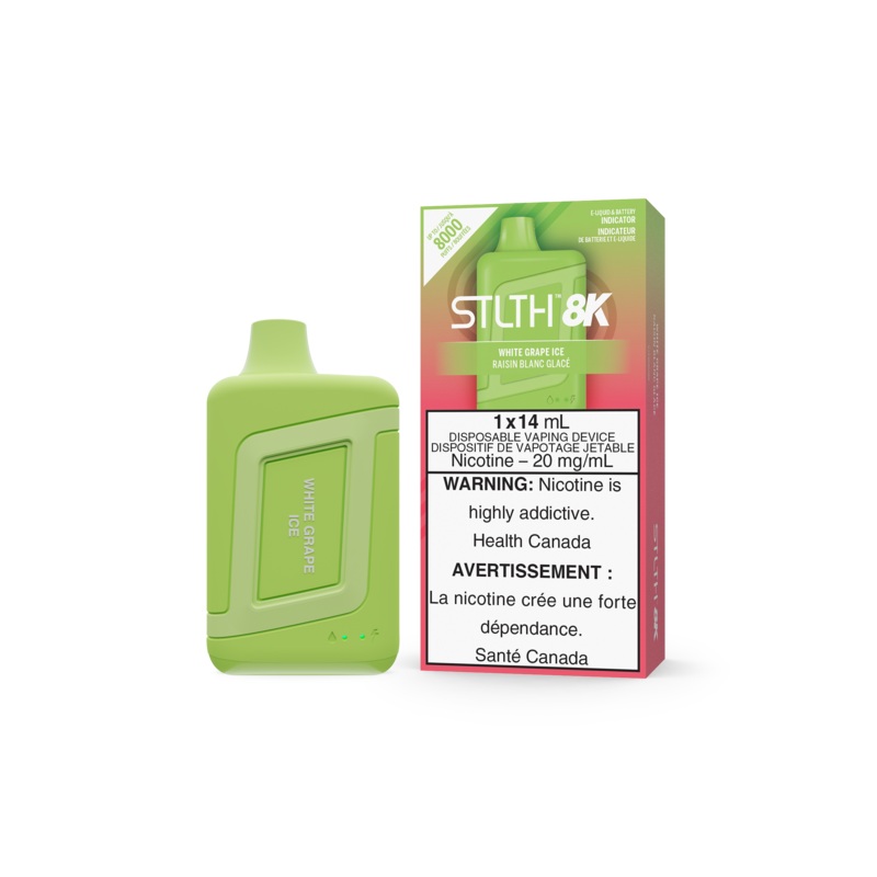 STLTH 8K – White Grape Ice|20 mg