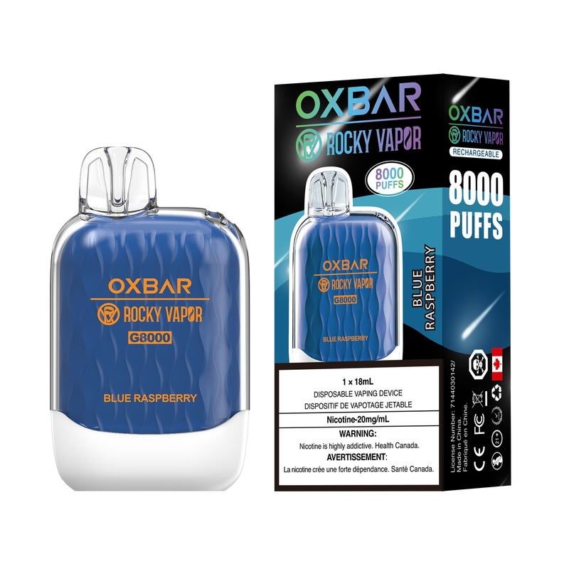 Oxbar 8000 – Blue Raspberry|20 mg