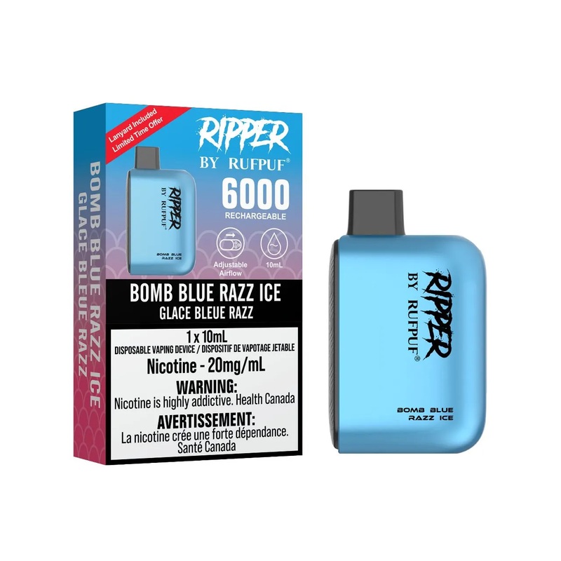 RufPuf Ripper 6000 – Bomb Blue Razz Ice