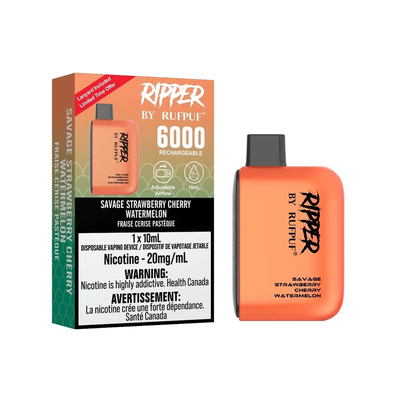 RufPuf Ripper 6000 – Savage Strawberry Cherry Watermelon