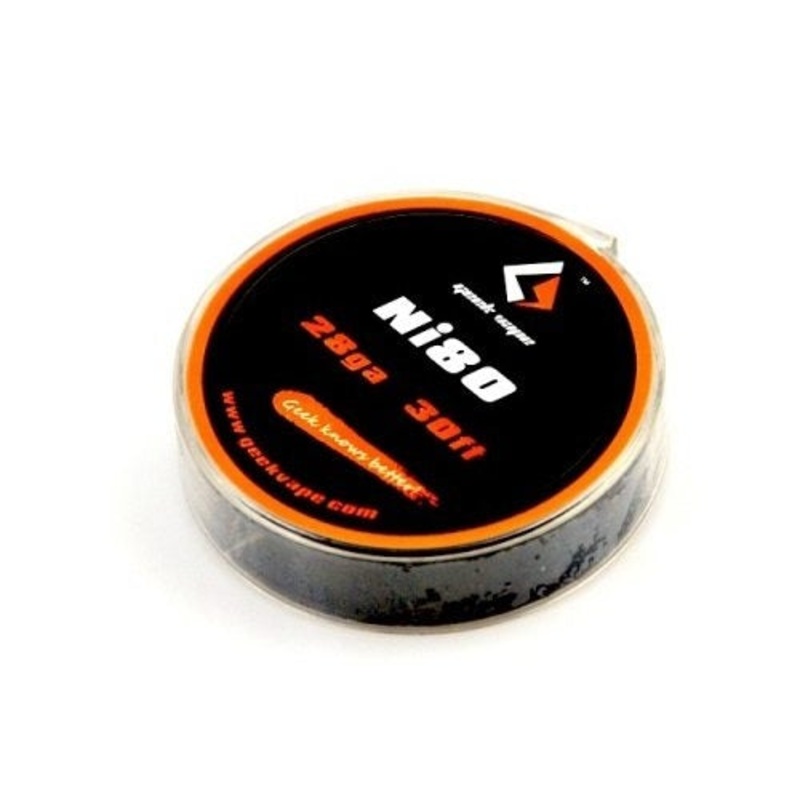 Geek Vape DIY Wire On Spools|24 AWG Kanthal A1 10M|26 AWG – Kanthal A1-10M|24 AWG SS316L 10M|SS316 CLAPTON (26 + 30AWG) – 10FT|SS316 CLAPTON (2*28 + 30AWG) – 10FT|26 AWG SS316L 10M