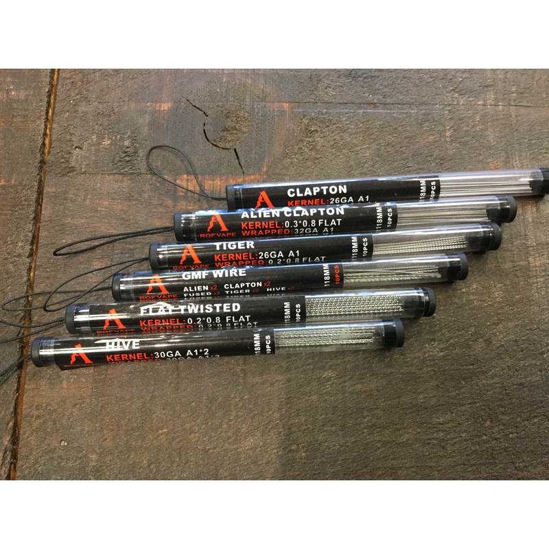 Rofvape Pre-Made Wire|Clapton|Alien Clapton|Hive|Flat Twisted|Tiger|GMF|Fused Clapton
