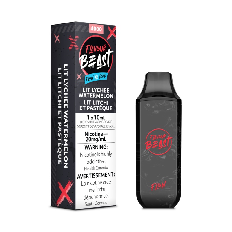 Flavour Beast 4000 – Lit Lychee Watermelon Iced