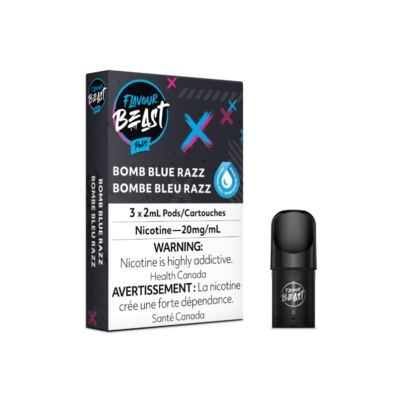 Flavour Beast Pod Pack – Bomb Blue Razz