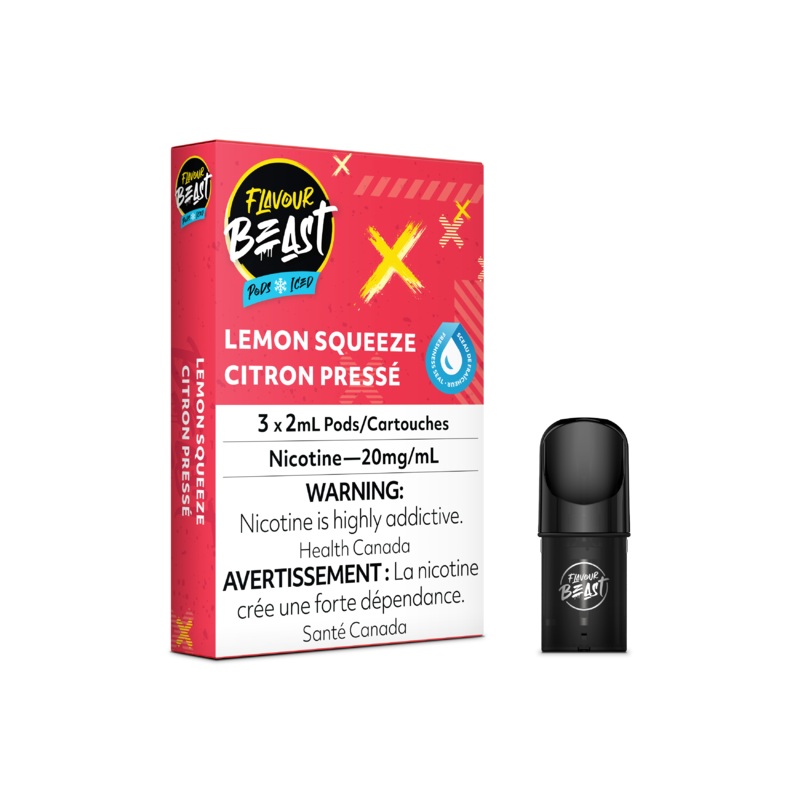 Flavour Beast Pod Pack – Lemon Squeeze Iced