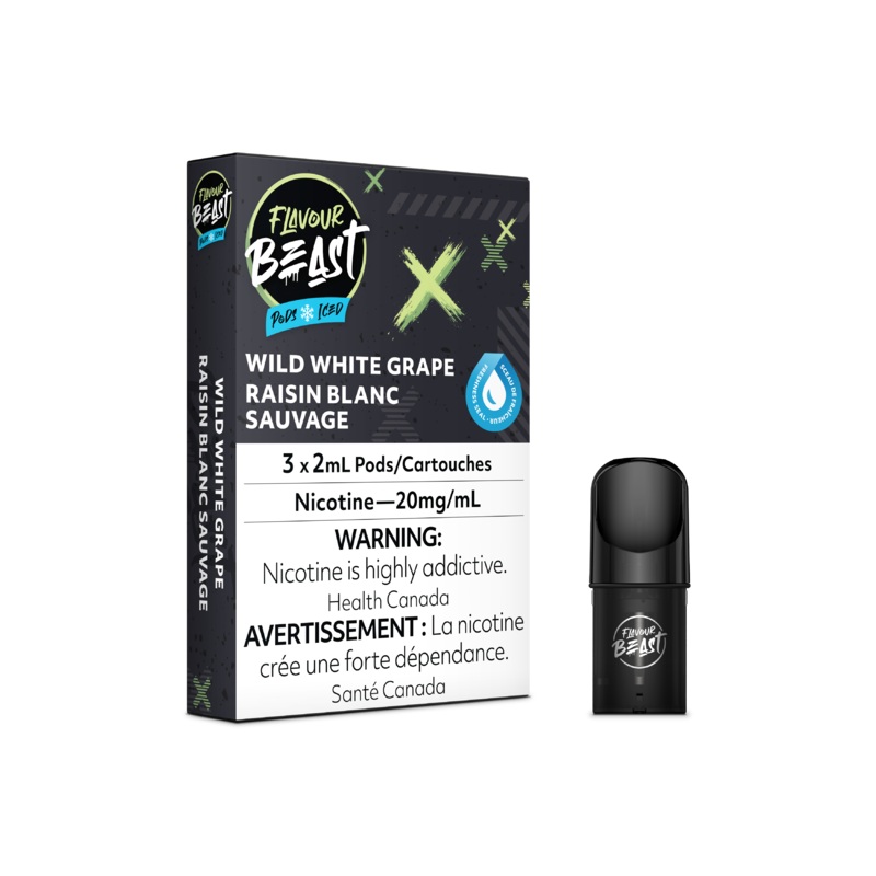 Flavour Beast Pod Pack – Wild White Grape Iced