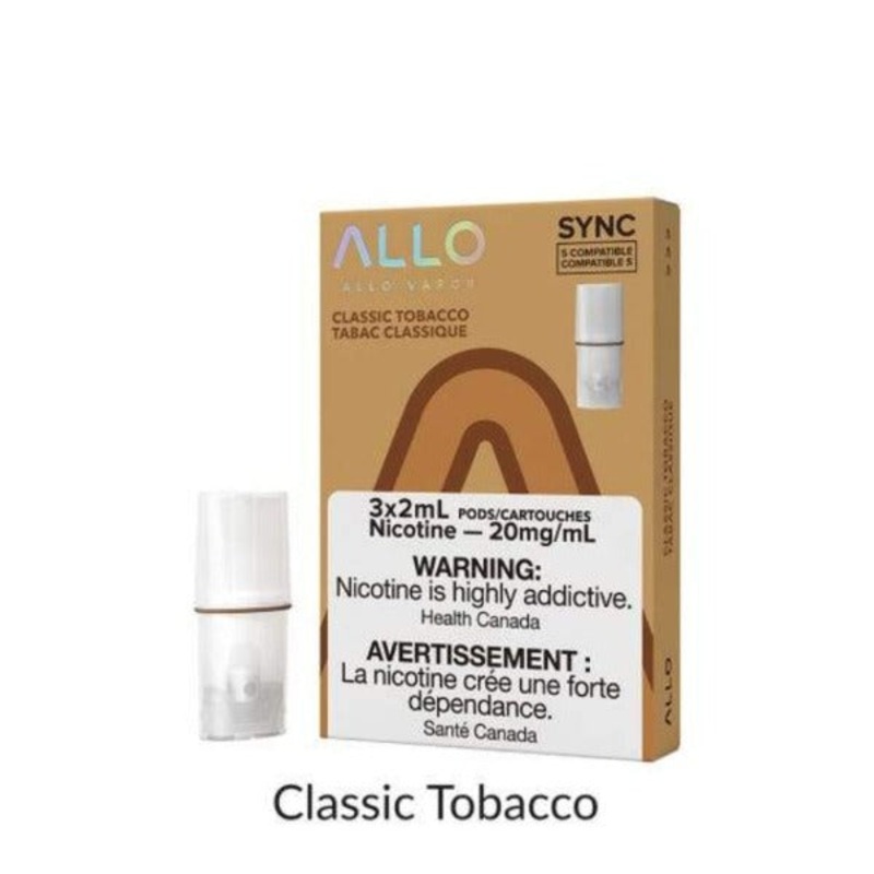 Allo Sync Classic Tobacco Pod (3Pk) (S-Compatible)