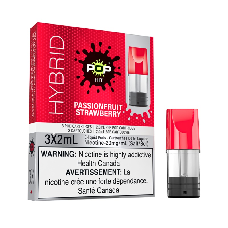 Pop Pods Passionfruit Strawberry Hybrid 2%
